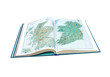 © evgenyi - World Atlas. open pages of Scotland and Ireland.