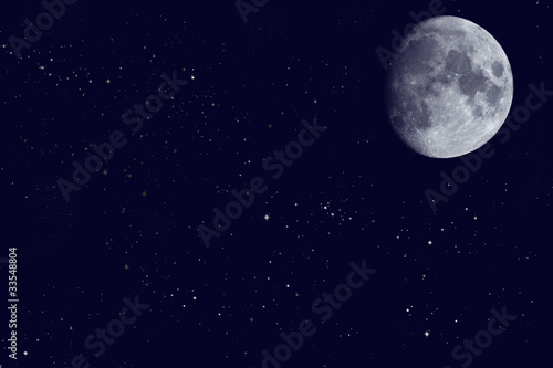 Naklejka samoprzylepna Luna