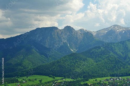 Board z aluminiowym obramowaniem Tatra - giewont