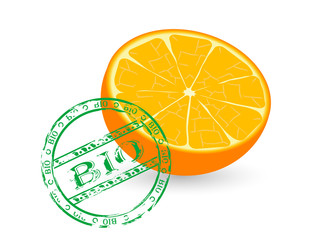 Sticker - Bio orange