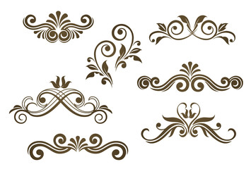 Wall Mural - vintage floral motifs