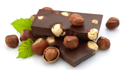 Wall Mural - Delicious chocolate with nuts