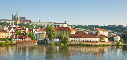 Prague Castle view from the river