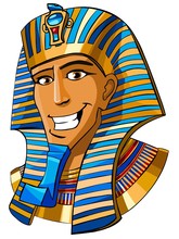 Egyptian Pharaoh Cartoon Illustration