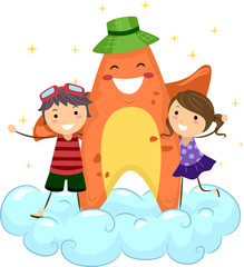 Poster - Starfish Mascot