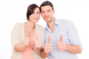 Sticker - thumbs up couple