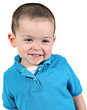 © Melissa King - Cute little boy posing for camera on white background