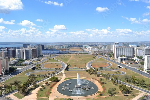 Obraz na płótnie canvas trzyczęściowy "tryptyk" Brasilia