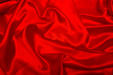 Wall Mural - Sensuous Smooth Red Satin