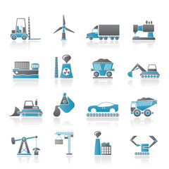 Business and industry icons - vector icon set