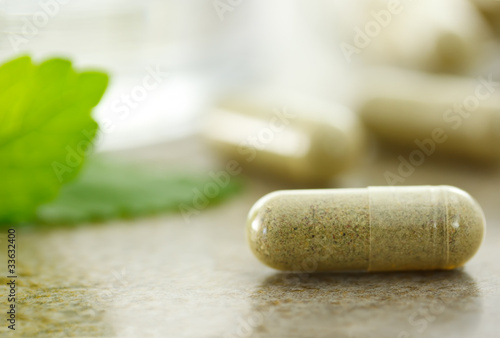 Fotografia Close up image of herbal medicine