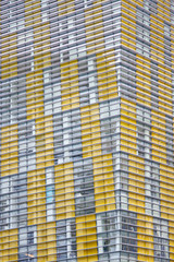 Wall Mural - Yellow and Silver Office Detail