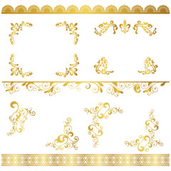 gold frame set