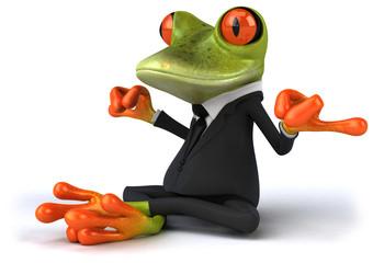 Wall Mural - Zen business frog