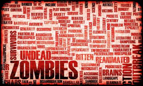 Fotoboard na płycie Zombie
