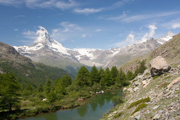 Wall Mural - Matterhorn in Alps, Switzerland