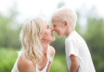 mother and son