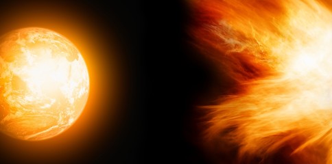 Wall Mural - earth in fire