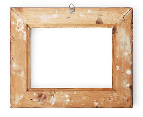 Back view of a picture frame