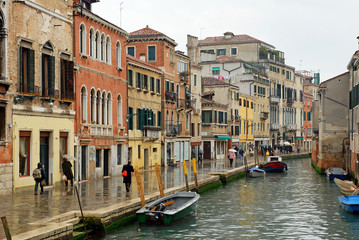 Wall Mural - Italy,Venice rio of Mercy in Cannaregio area.