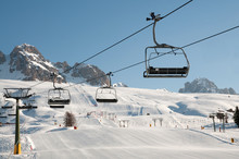 Snow Mountain Landscape - Dolomites