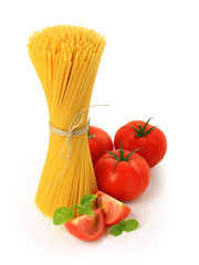 Italian pasta and tomatoes