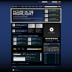 Wall Mural - Web Design Website Elements