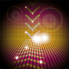 Poster - Vector Background of Arrows in Mosaic Pattern