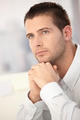 Canvas Print - Portrait of goodlooking young man