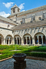 Wall Mural - Cloister of Senanque Abbey, Vaucluse, Gordes, Provence, France