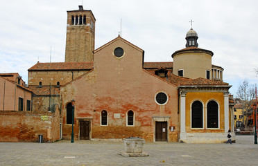 Wall Mural - Italy, Venice  The Saint Giacomo Orio church