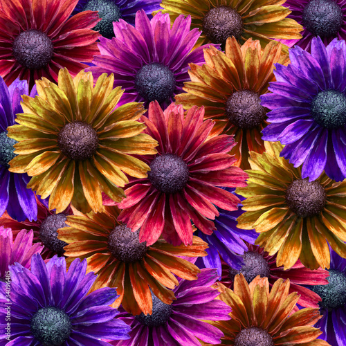 Naklejka dekoracyjna Flower wallpaper