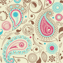 Fototapete - Paisley pattern