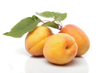 Wall Mural - Apricots isolated