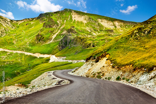 Tapeta ścienna Transalpina kręta droga w Rumunii