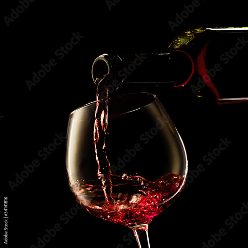 Board z aluminiowym obramowaniem Czerwone wino