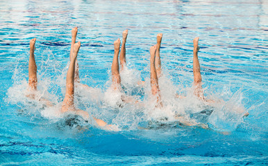 synchronized swimming