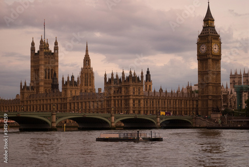 Tapeta ścienna Big ben o zachodzie słońca london uk