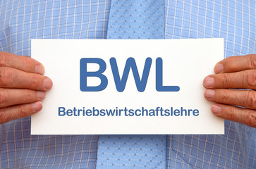 Poster - BWL Betriebswirtschaftslehre oder Betriebswirtschaft