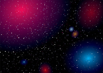 Wall Mural - space landscape rainbow