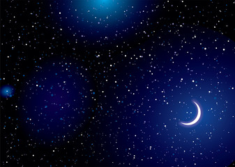 Wall Mural - space landscape moon