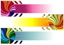Vector Combination Of Colors Curva Banner