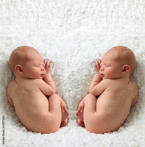 Fototapeta Newborn babies