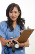 Attractive asian filipino nurse doctor healthcare worker