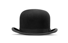 A Bowler Hat Isolated On A White Background