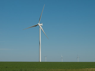 Wall Mural - Wind turbines farm