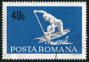 Wall Mural - poststamp sport