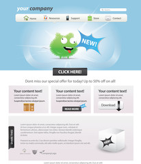 Wall Mural - Web 2.0 template - glossy candy look