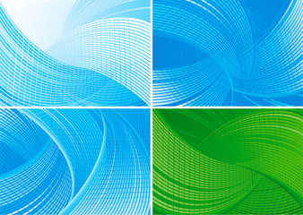 Wall Mural - four vector abstract backgrounds