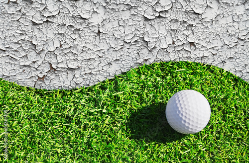 Board z aluminiowym obramowaniem Piłka golfowa